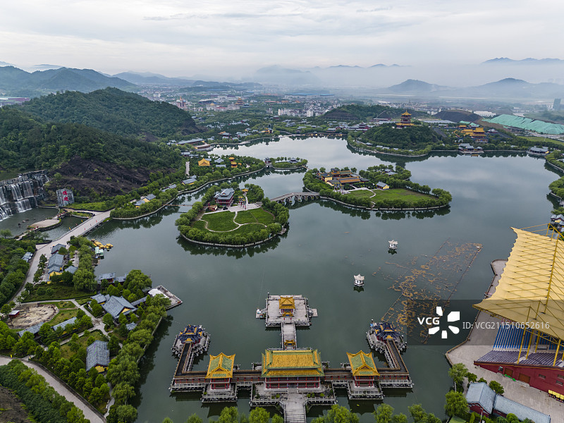 横店圆明新园春园景观图片素材