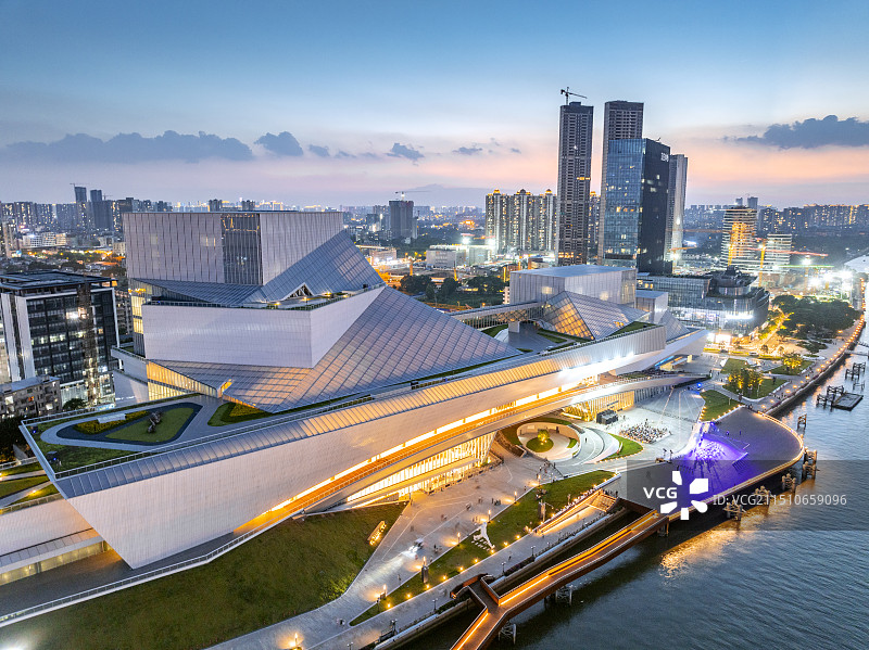 广州市白鹅潭大湾区艺术中心图片素材