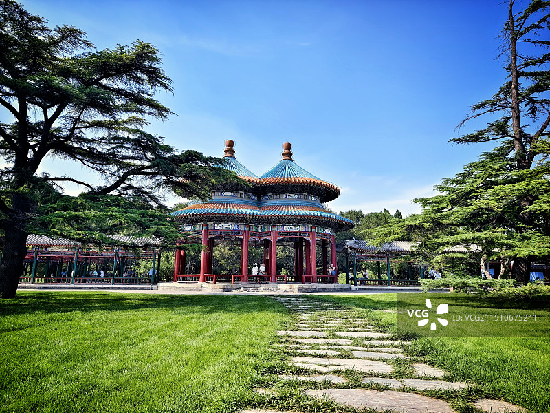 北京天坛双环万寿亭图片素材