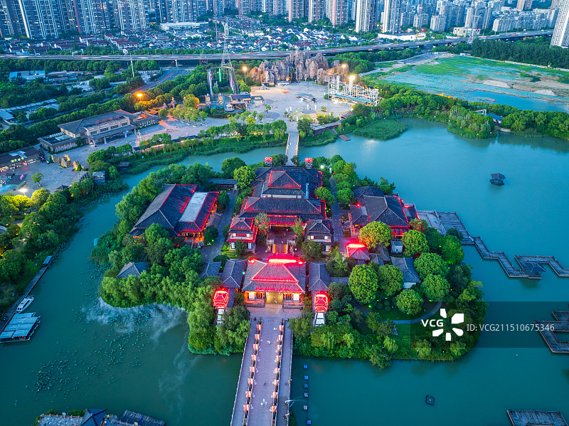 江苏常州淹城春秋乐园风景区图片素材