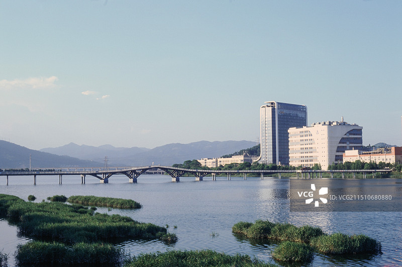 宁德时代大楼，宁德赤鉴湖公园图片素材