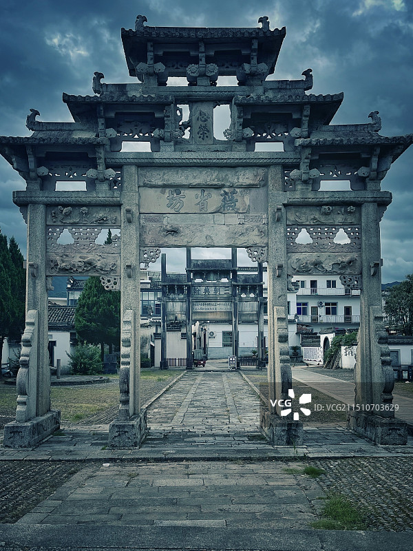 歙县许村薇省坊图片素材