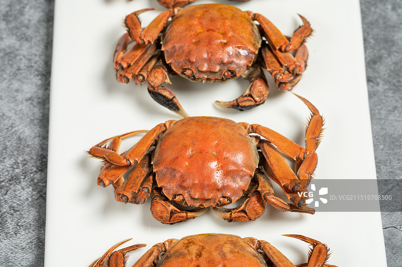 清蒸盘锦稻田河蟹图片素材