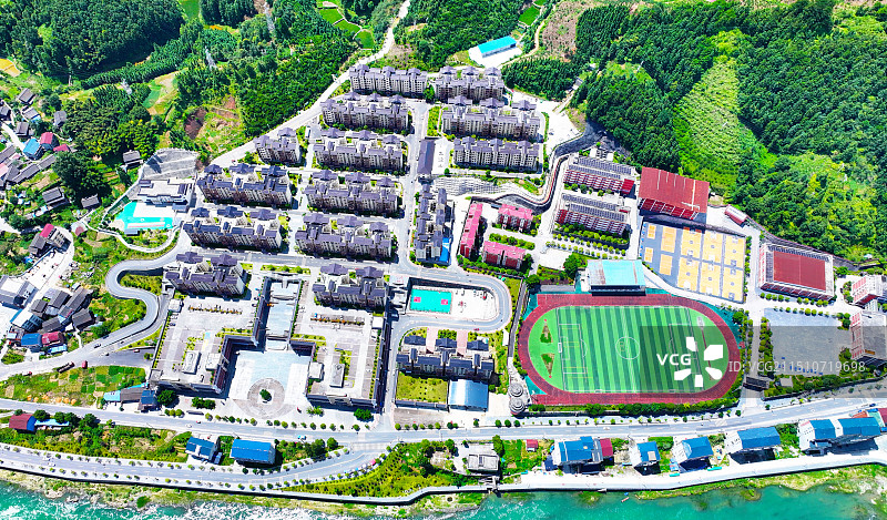 贵州锦屏大公田移民小区景色图片素材