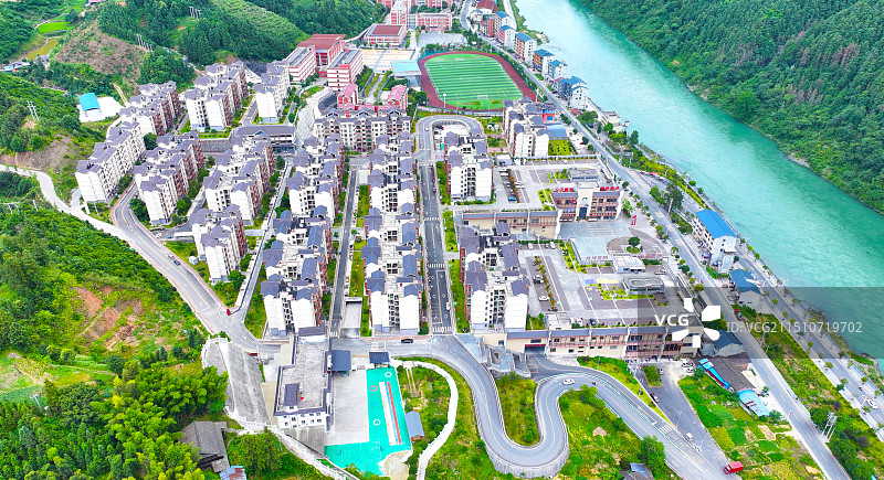 贵州锦屏大公田移民小区景色图片素材