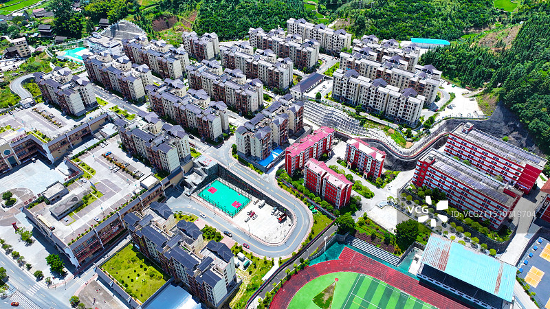 贵州锦屏大公田移民小区景色图片素材