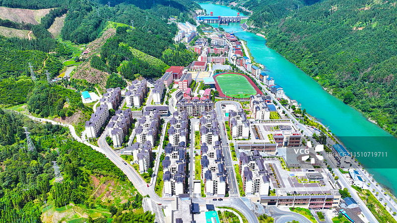 贵州锦屏大公田移民小区景色图片素材