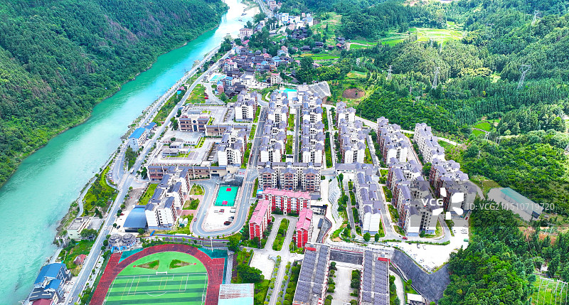 贵州锦屏大公田移民小区景色图片素材