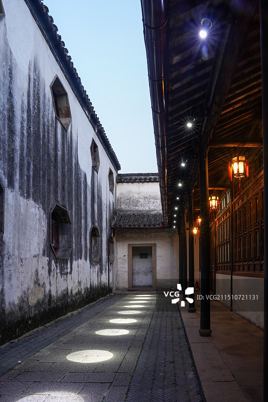 江苏省 苏州市 吴江区 同里古镇 退思园 世界文化遗产 苏州园林图片素材