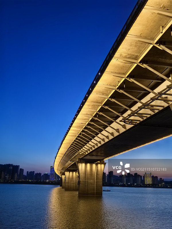 长沙福元路大桥特写图片素材