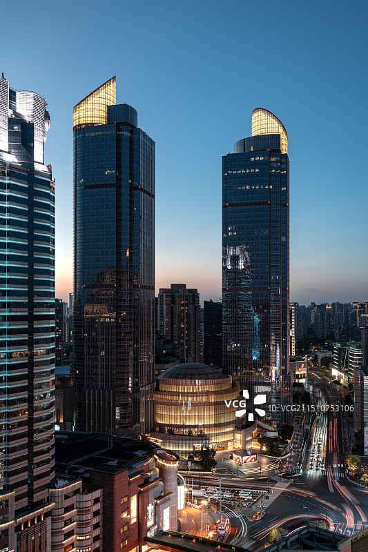 上海徐家汇城市风光图片素材