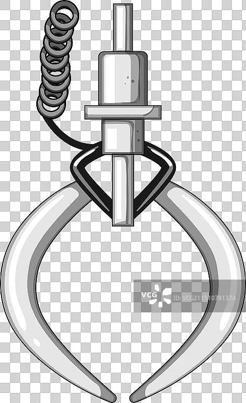 抓娃娃机手臂卡通图片素材