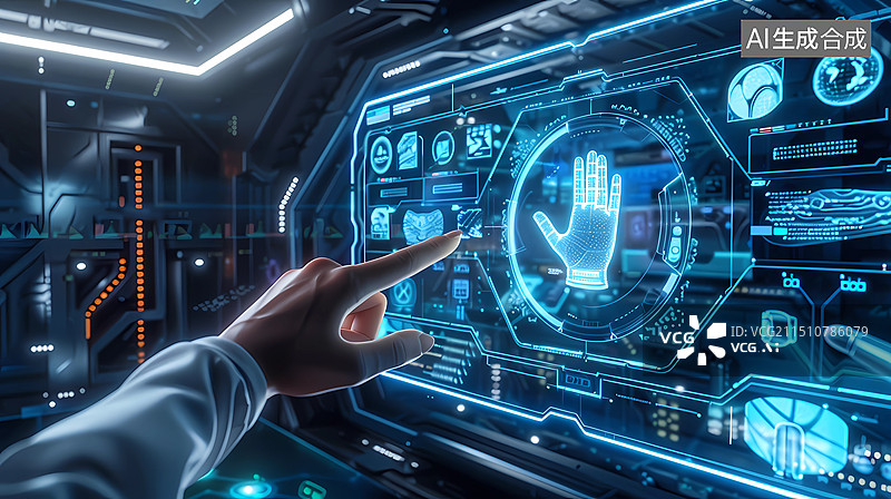 【AI数字艺术】多模态未来科技感插画图片素材