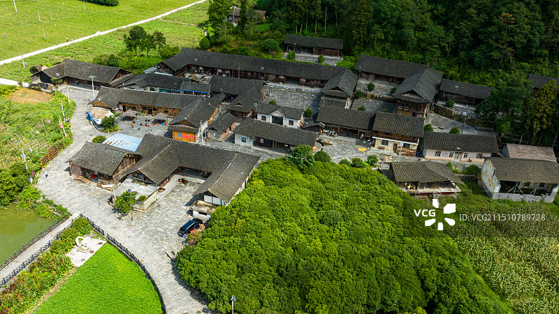 湖北来凤县大河镇张家院子图片素材