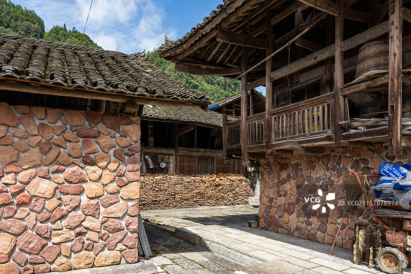 湖北来凤县大河镇张家院子图片素材