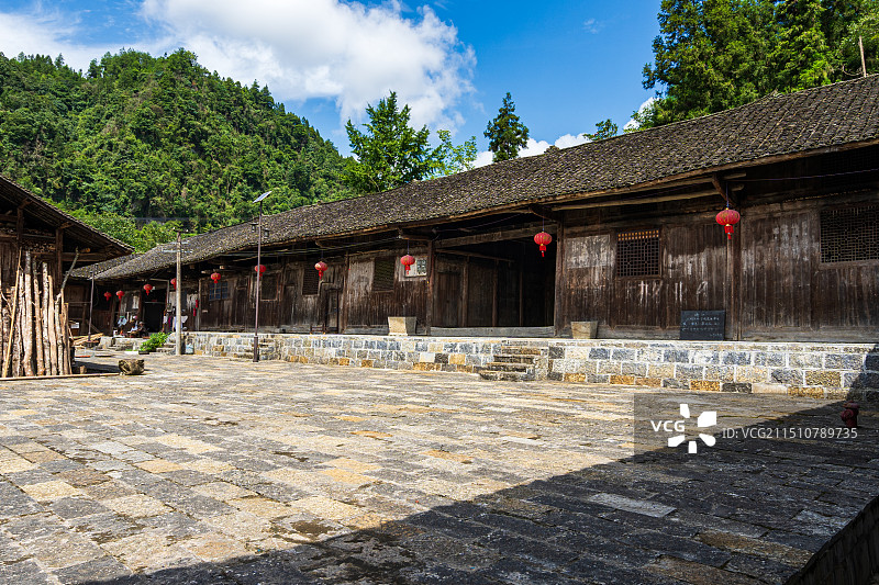 湖北来凤县大河镇张家院子图片素材