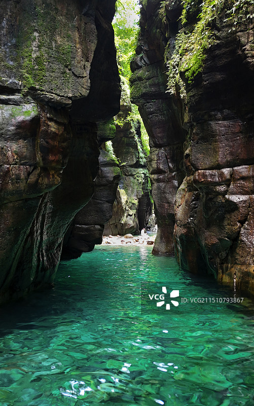 清远一线天风光图片素材