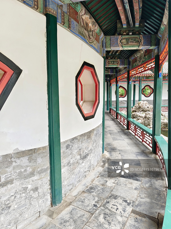 颐和园的走廊图片素材