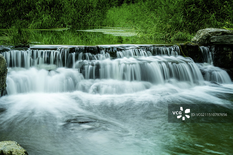 奥森公园瀑布图片素材