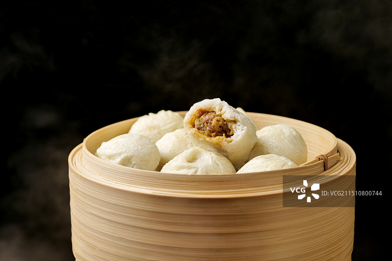 嵊州老面小笼包图片素材