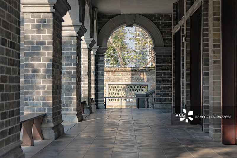 东洲岛船山书院风光图片素材