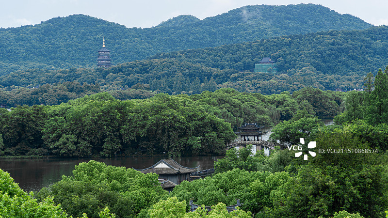 西湖曲院风荷图片素材