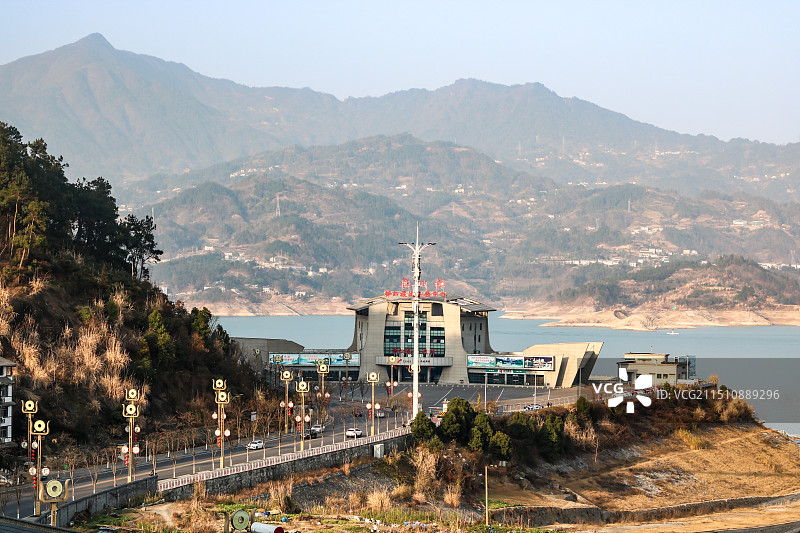 湖北秭归三峡大坝坝区港口客运中心图片素材