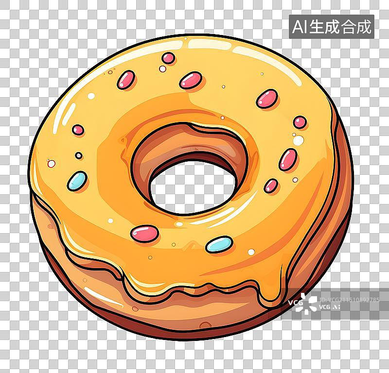 【AI数字艺术】一个甜甜圈 甜食 美味 糕点 蛋糕图片素材