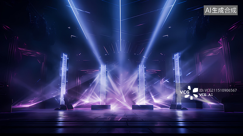【AI数字艺术】虚拟电竞|演唱会现场图片素材