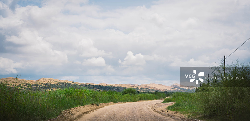 内蒙古库布其沙漠图片素材