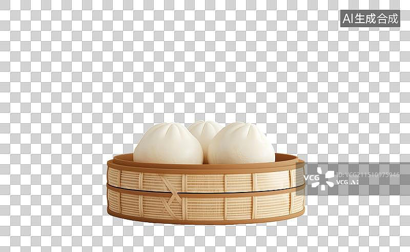 【AI数字艺术】小笼包免抠元素图片素材