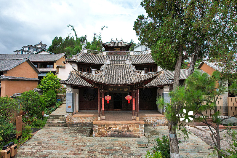 云南大理弥渡县小河淌水密祉景区——密祉大寺图片素材