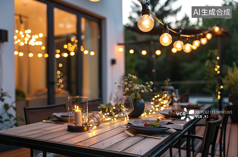 【AI数字艺术】餐桌图片素材