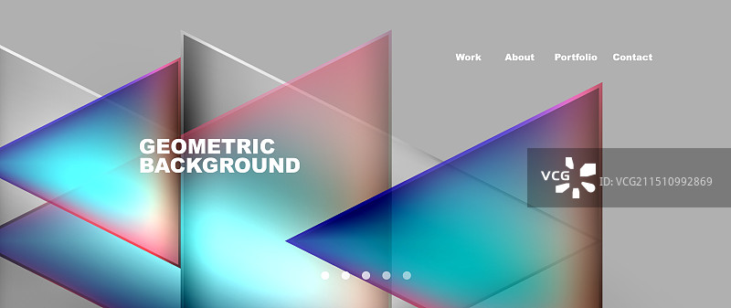 渐变三角形几何最小壁纸图片素材