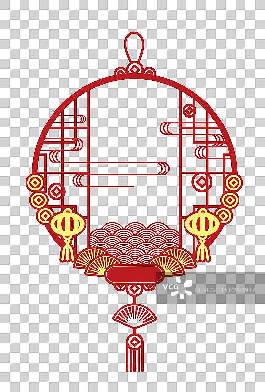 窗花装饰挂件图片素材