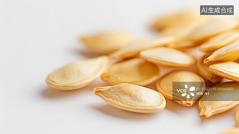 【AI数字艺术】南瓜种子特写图片素材