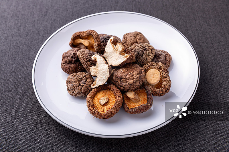 黑面菇干货菌菇图片素材