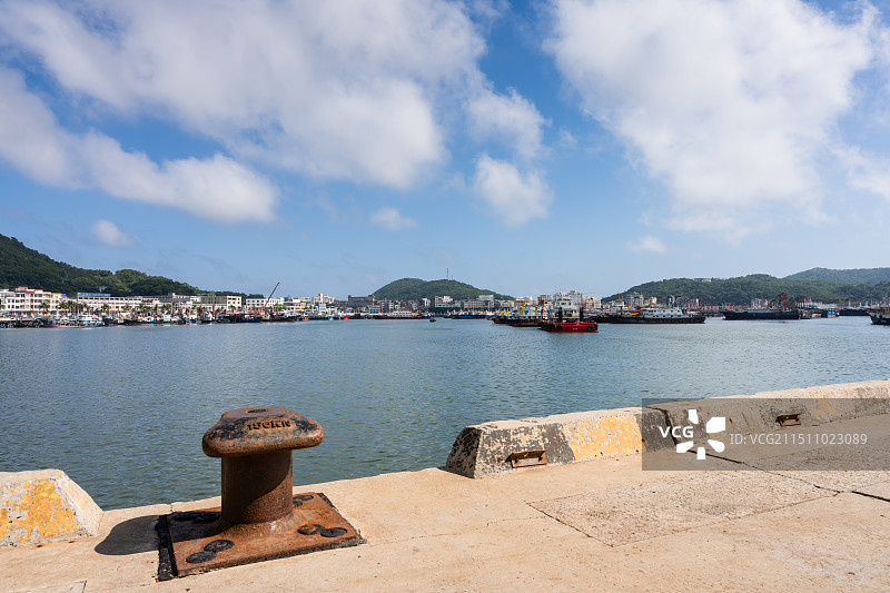 广东阳江闸坡国家级中心渔港休渔期景观图片素材