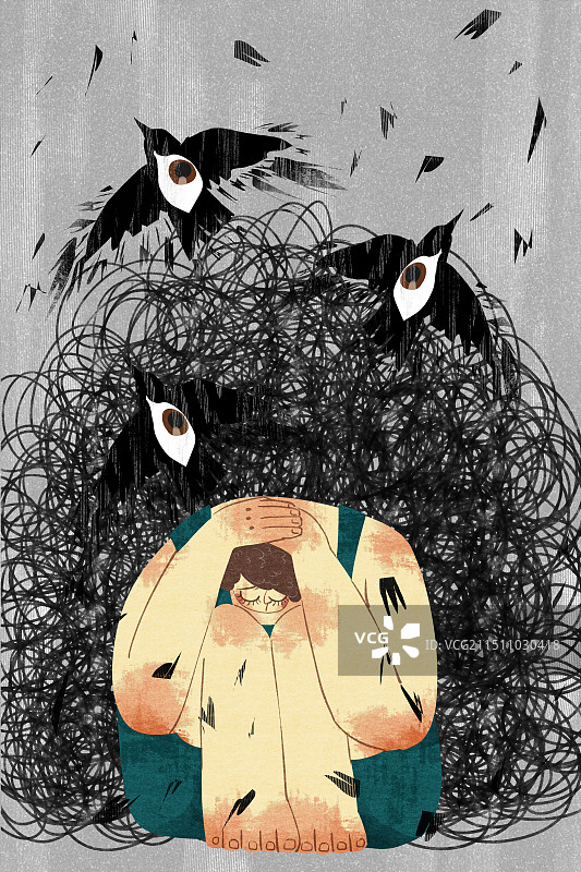 诅咒插画图片素材