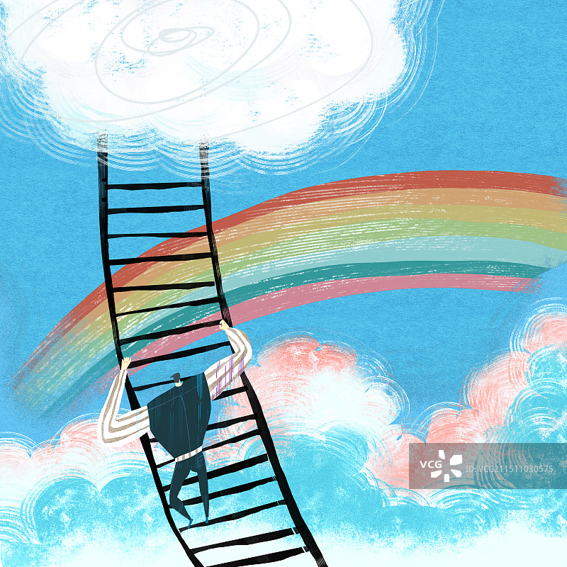 成长插画图片素材