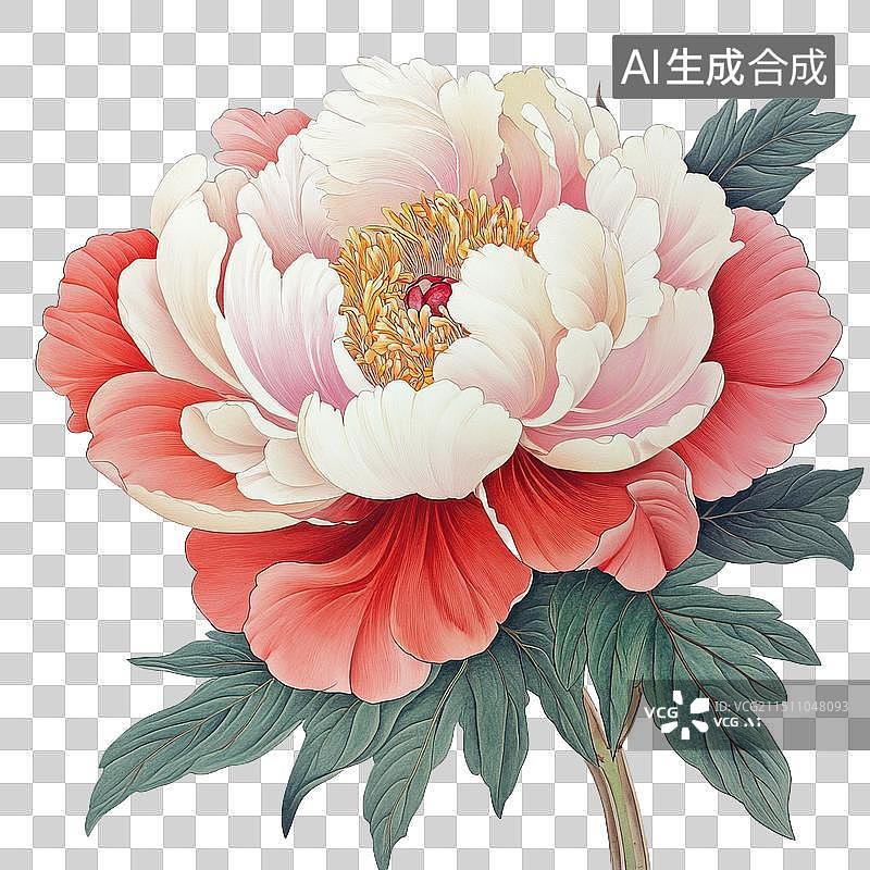 【AI数字艺术】国潮国风传统牡丹元素图片素材