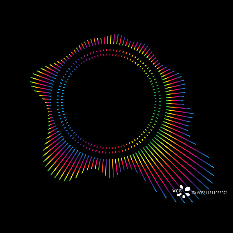 音乐均衡器和放射状声波图片素材