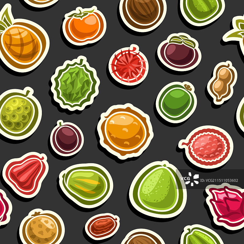 外来水果无缝图案图片素材