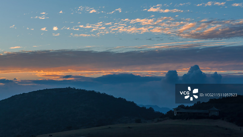 日落西山——福建永泰云顶风景区图片素材