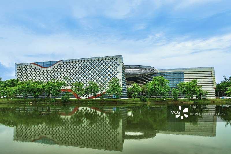 崇左市文化艺术中心建筑外部图片素材