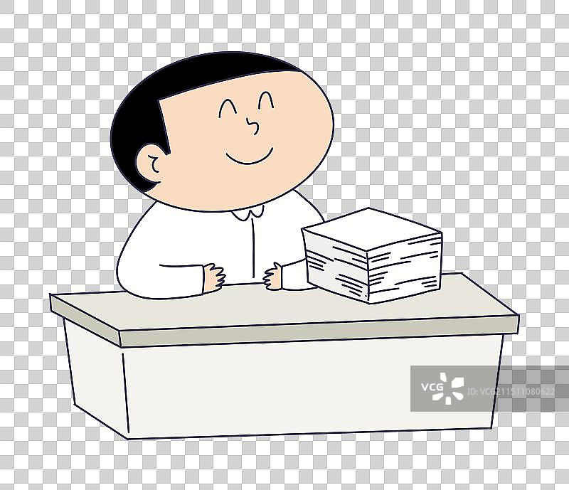 微笑的办公人员图片素材