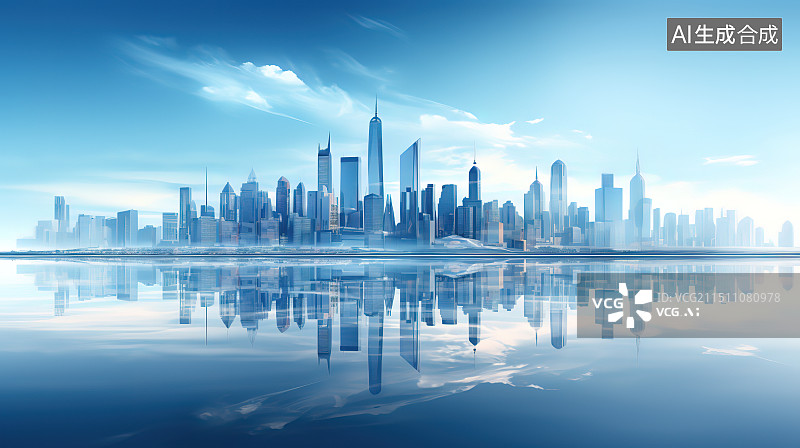 【AI数字艺术】城市背景图片素材