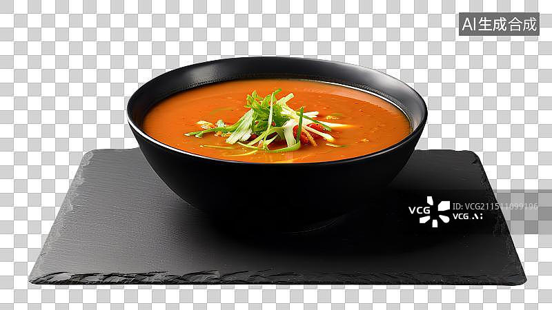 【AI数字艺术】一碗番茄汤，蔬菜汤图片素材
