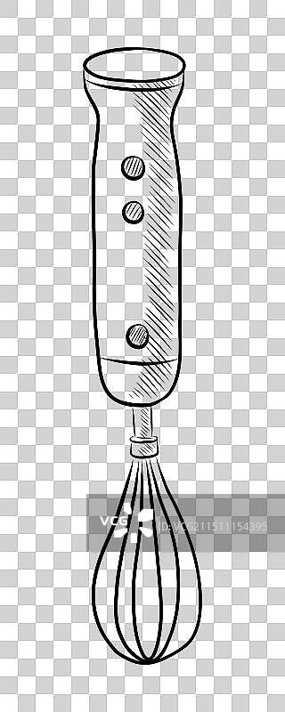 电动剃须刀黑白轮廓图图片素材