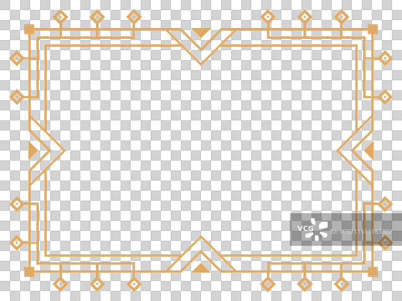 装饰艺术框架复古线性边框设计图片素材